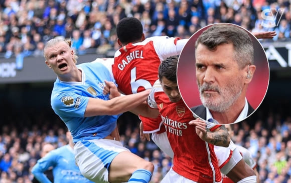 'Like a League Two player' - Roy Keane slams Haaland after poor display against Arsenal