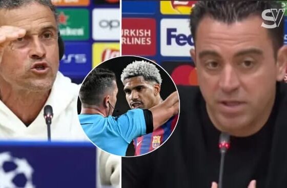 Xavi fires back at Enrique for claiming PSG would've won without red card